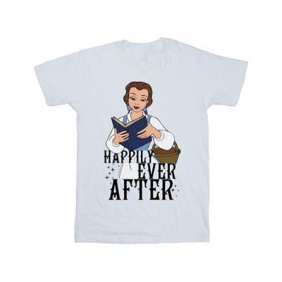 Beauty And The Beast Boys Happily Ever After Reading Cotton T-Shirt