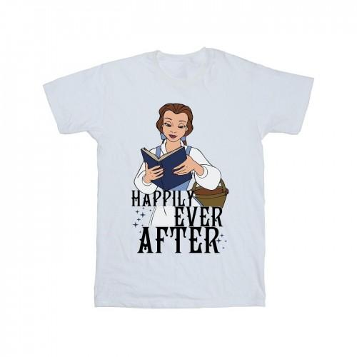 Beauty And The Beast Boys Happily Ever After Reading Cotton T-Shirt
