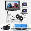 Rückfahrkamera-Monitor Rückfahrkamera-Monitor mit Dual 1080P IPS LCD Dual Videoaufnahme Kompatibel mit 9V bis Herstellergarantie-Set, 7-Zoll-Kameras,