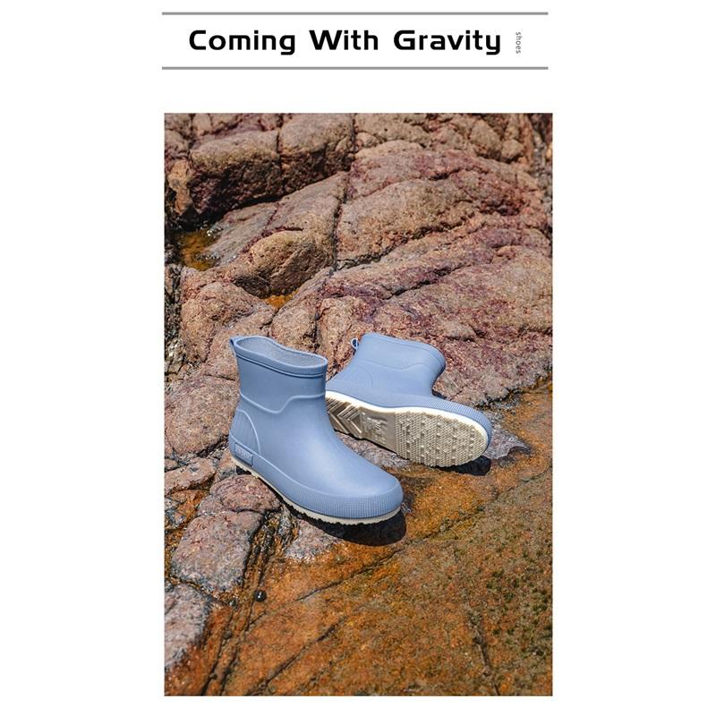 British Style Short Rain Boots Women's Fashion Outdoor Non-slip Water Shoes