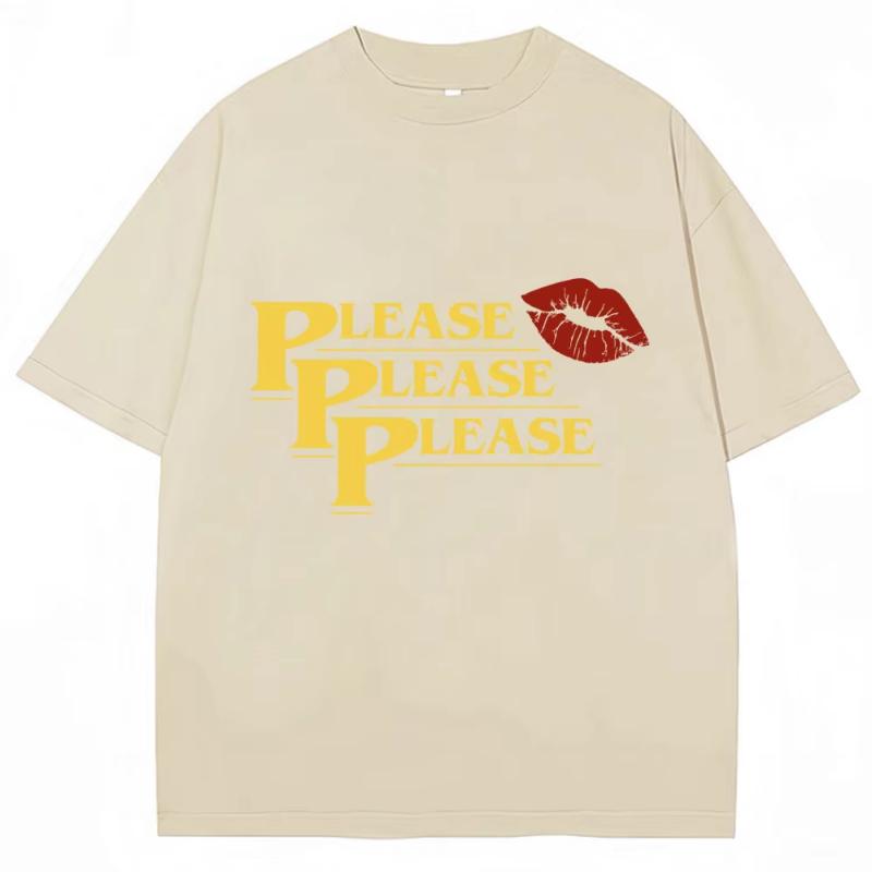 Sabrina Carpenter Please Please Please T Shirt Fashion Aesthetic Unisex Women ONeck Short Sleeve Summer Cotton Casual Tshirt