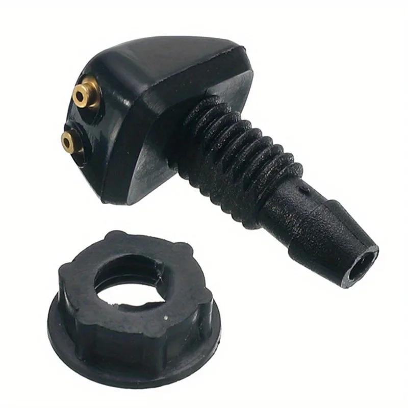 

2Pcs Car Universal Front Windshield Wiper Nozzle Jet Sprayer Kits Sprinkler Water Fan Spout Cover Washer Outlet Adjustmen