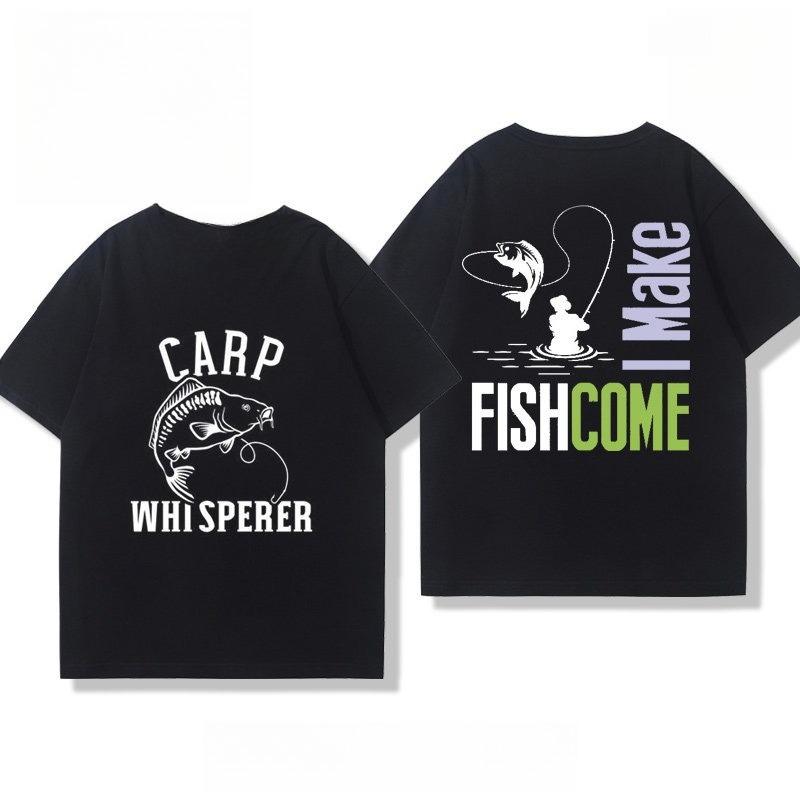 

2026 New Model Fishing Buddy Lure ShortSleeved TShirt Unisex and Women New Summer Pure Cotton Clothing for Fishing Enthusiasts S