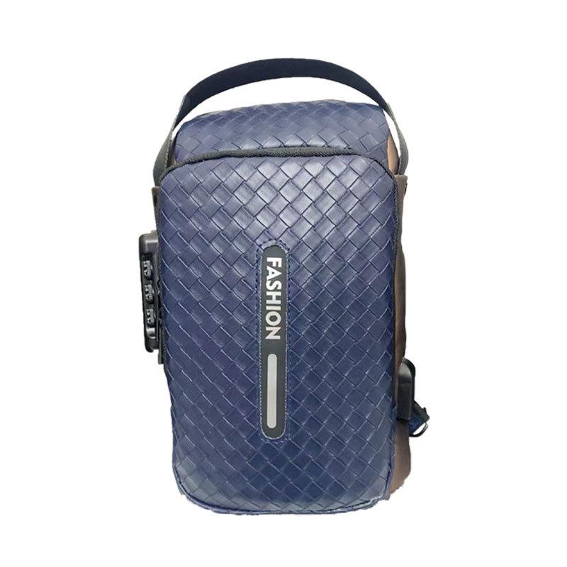 New fashion men's breast bag, casual sports versatile shoulder messenger women's bag, wear-resistant and anti-theft men's bag