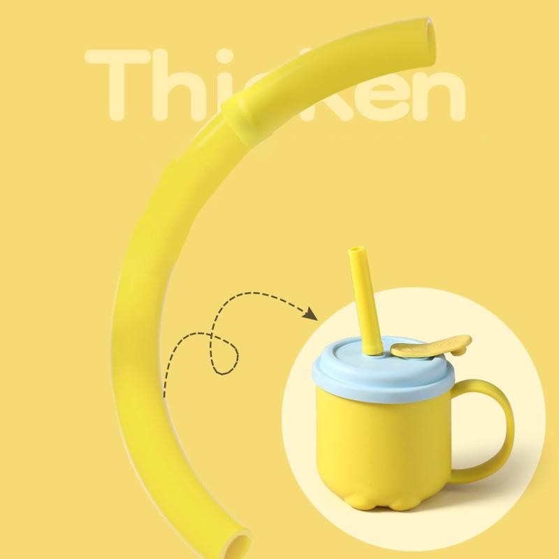 200 ml vannflaske for barn vann sippy kopp med silikon sugerør Lekkasikker plast vannflasker Kreativ tegneserie vannkopp