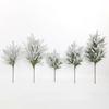 Flocking Green Artificial Pine Branches DIY Wreath Plastic Simulation Ceder Branches Photo Props Christmas Pine Stem