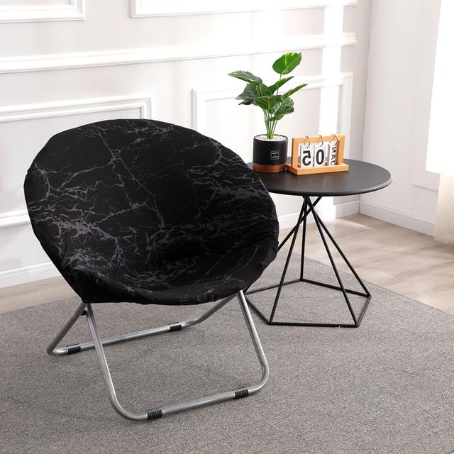 

1 шт. эластичный чехол для стула круглый блюдце спандекс чехлы для стульев для кемпинга моющийся чехол для сиденья для декора гостиной 1 Piece