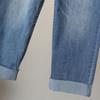 Jeans Donna Pantaloni alla Caviglia Primavera Estate Denim Elasticizzato Pantaloni Dritti Arricciati Pantaloni Casual