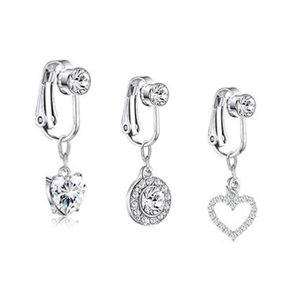 Non Piercing Faux Belly Piercing Fake Belly Ring Navel Rings Belly Button Ring Body Jewelry Butterfly Cartilage Clip On Earrings