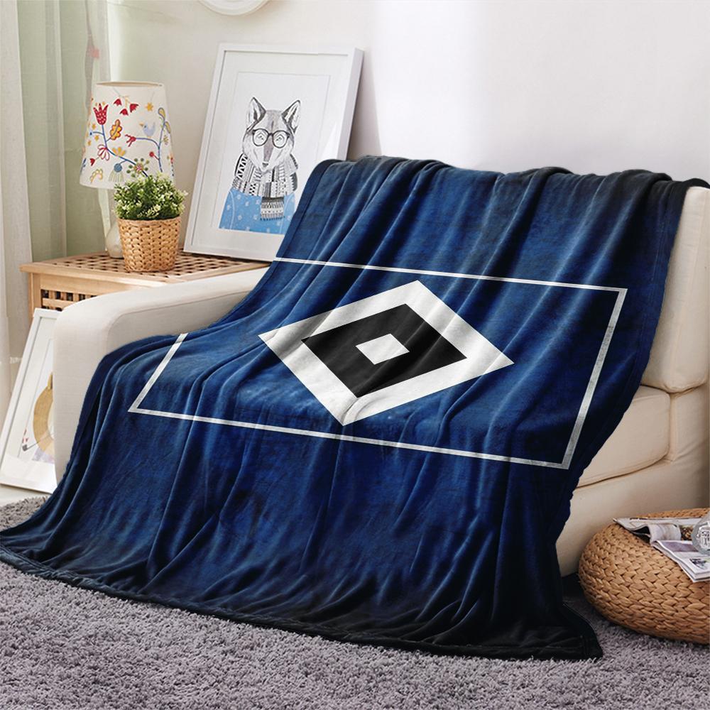 Hamburger Sv Print Flannel Blanket, High quality Comfortable for All Seasons, Home Decor, Warmth and Comfort, Perfect for Christmas Gifts