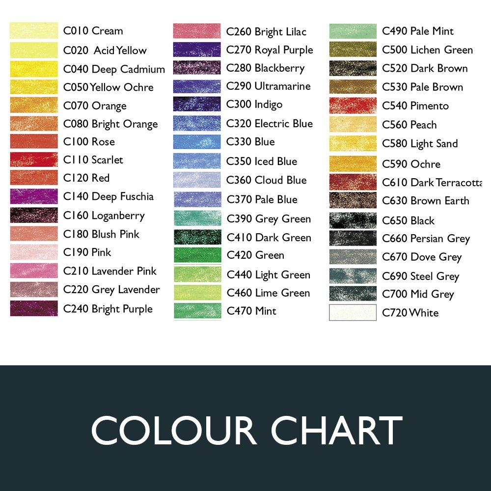 Derwent Colored Pencils Color Soft 48 Color Set Wood Box Set 2301660