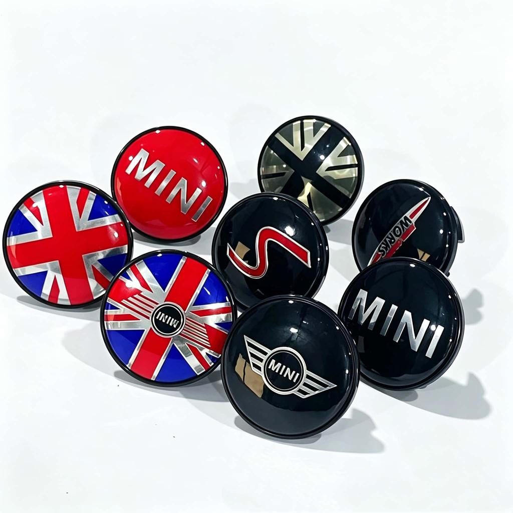 4Pcs 54MM Car Wheel Hub Center Cap Badge Accessories For MINI Cooper S Works JCW R55 R56 R50 R53 R60 R61 F54 F55 F56