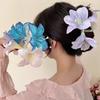 Mote Lilje Blomst Hårklemme Krabbe For Kvinner Jenter Elegant Fe Stort Hår Klokjeve Hai Hårnåler Søtt hårtilbehør