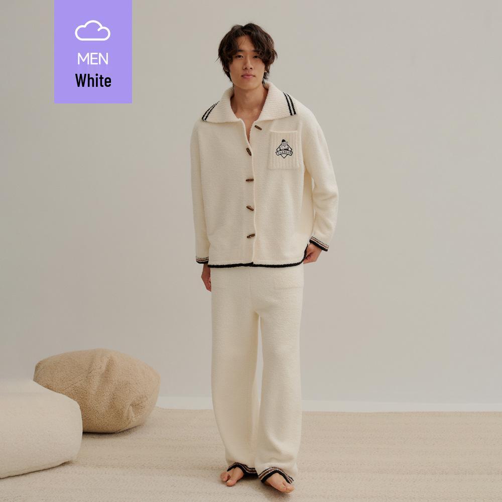 

Милый мультяшный велюровый пижамный комплект на лацканах - Плотный, теплый и уютный для мужчин и женщин One Size