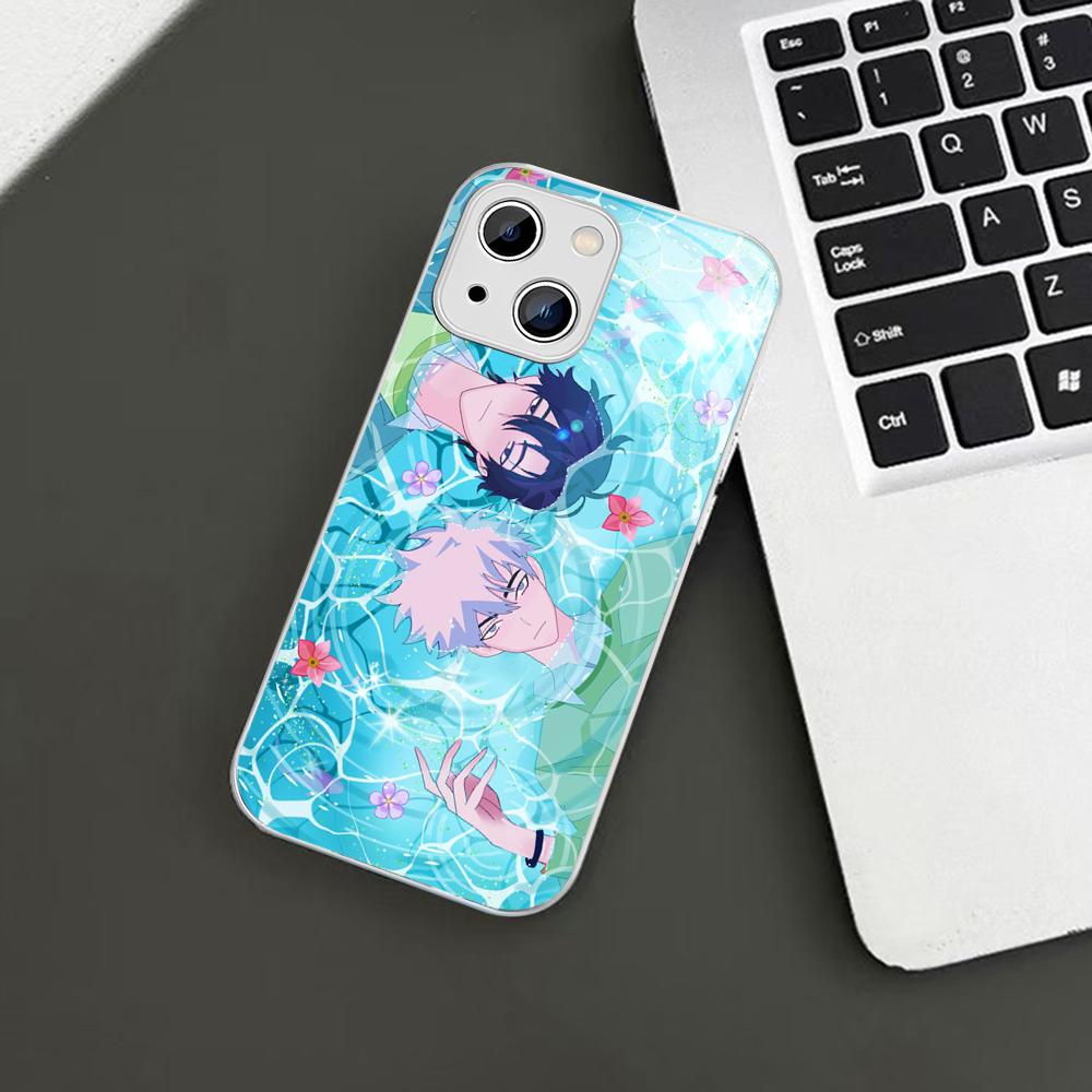 Anime Link Click Time Agent Phone Case For iPhone 14 13 12 Mini 11 Pro XS Max X XR 14 Plus Tempered Glass Cover