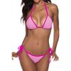 Erotic Lingerie European and American Women Plus Size Sexy Bundled Seduction Color Matching Three-point Bikini Bikini