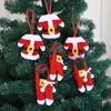 6Pcs/lot Christmas Decoration For Home Silverware Holdersanta Pockets Dinner Knife Fork Holders Santa Claus Christmas