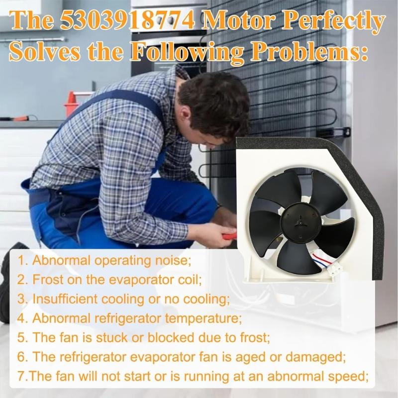 High Efficiency Enduring Condenser Fan Motor Perfect for Refrigerator Replacement Simple Mounting Plastic Structure
