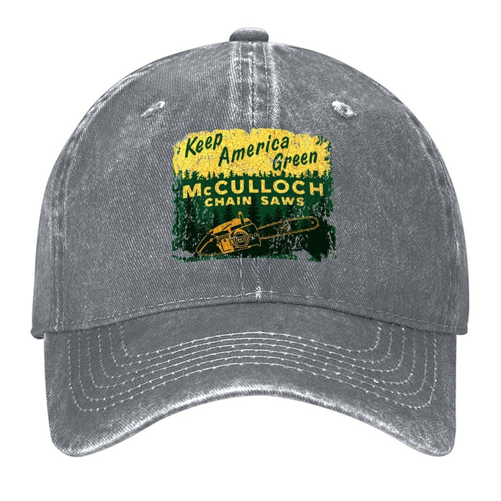 McCulloch Chinsaws USA Baseball Cap sun caps Luxury Unisex Hat Luxury Unisex cap Thermal Visor Unisex Womens