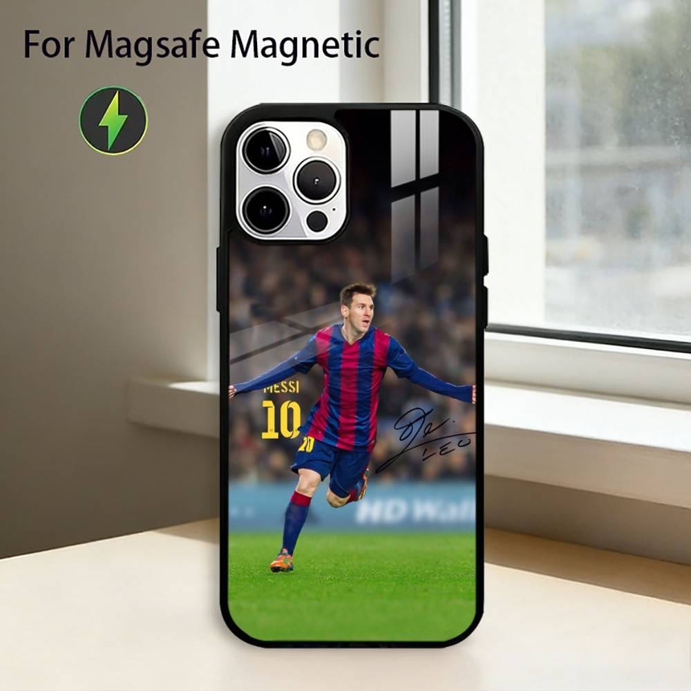 Lionel Messi football Phone Case For iPhone17,16,15,14,13,12,11 Plus,Pro Magnetic with Magsafe Wireless Charging