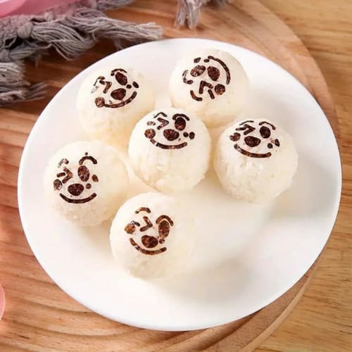 3-Piece Nori Punch, Nori Cutter with Smiling Faces, Easy Nori Cutting for Sushi, Bento Boxes, Character Bento, Restaurants, DIY Sushi Tools, Bento Dec