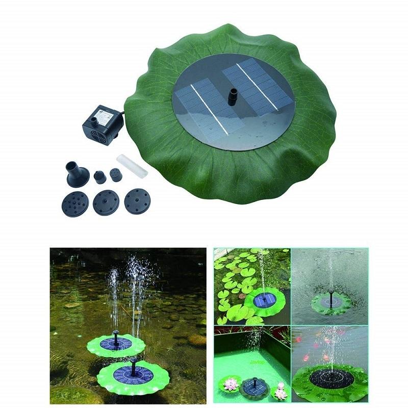 Brand New Marine Water Pump Solar Panel Lotus Leaf Floating Water Pump Garden Watering Power Fountain Pools