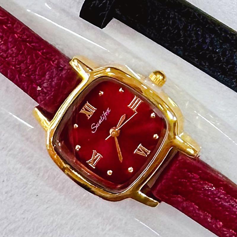 SUNLIFEX Square Small Dial Literary Fashion Versatile Simple Temperament Women's Quartz Watch