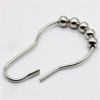 5 Bead Roller Shower Curtain Hooks Smooth Sliding Stainless Steel Construction Shower Rod Hook Bath Accessory