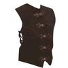 Men Medieval Cosplay Vest Medieval Costume Accessories, Medieval Cosplay Vest with Adjustable Buckles and Drawstring