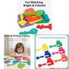 Colorful Wooden And Lock Matching Game Toy Puzzle Set For Kids Color Recognition Interactive Educational Activity