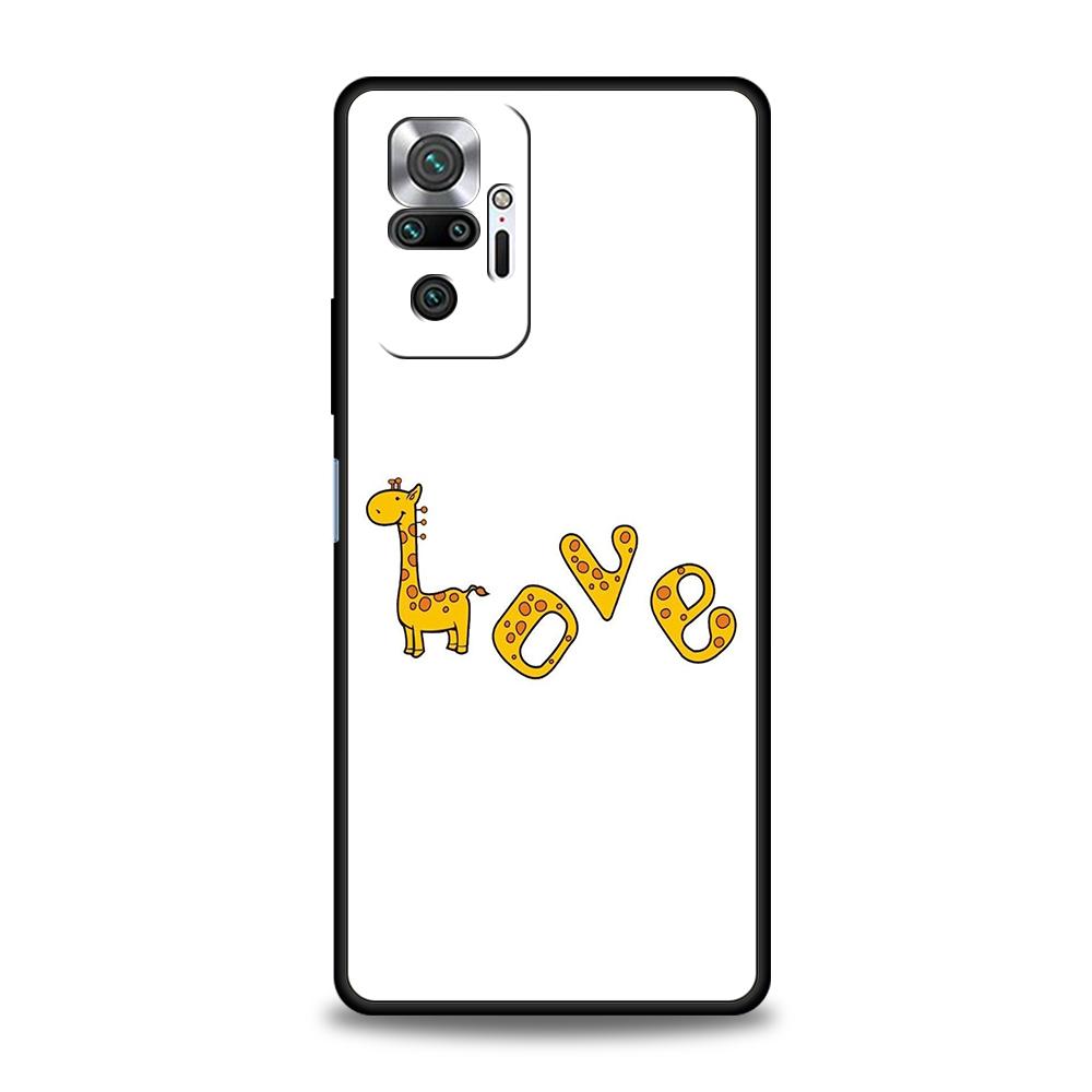 giraffe illustration Phone Case For Xiaomi Redmi Note 14 13 12 10 11 Pro Plus 14C 13C 12C 10C 9C 5G Soft TPU Cover
