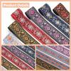 WEBEEDY 7 Colors Boho Jacquard Trim Wide Floral Embroidery Ribbon Trim Sewing Fabric Ribbon for Headband,Handbag Strap,Clothing Decoration,Gift