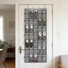 Over-the-Door Shoe Organizer 35 Pockets Mesh Breathable Storage Bag Hanging Shoe Storage Bag with Hooks for Door Closet Dorm Room