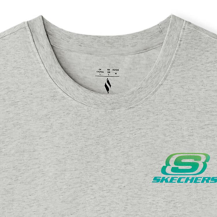 Skechers Fashion Series Trendy Sports Casual Short Sleeve T-Shirt Unisex Tops L225U151-0248