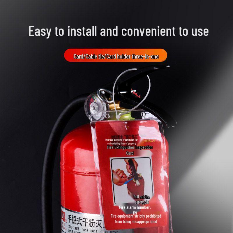 Firefighting Equipment Record Card Set: Mall Extinguishers & Construction Site Safety