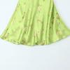 European and American Women's Clothing Popular Fashion Flower Printing Texture Mini Dress