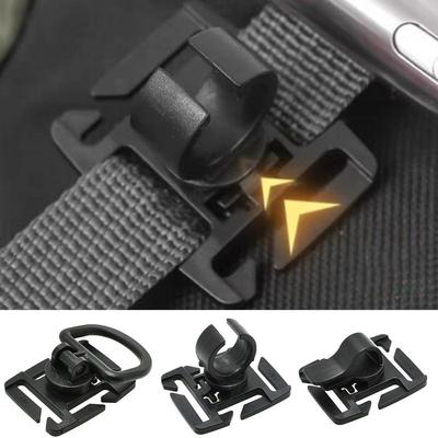 U-shaped Rotating Flashlight Clip Water Pipe Bracket Backpack Buckle Hanger Multifunctional Tool Fixing Clip Outdoor Equipment