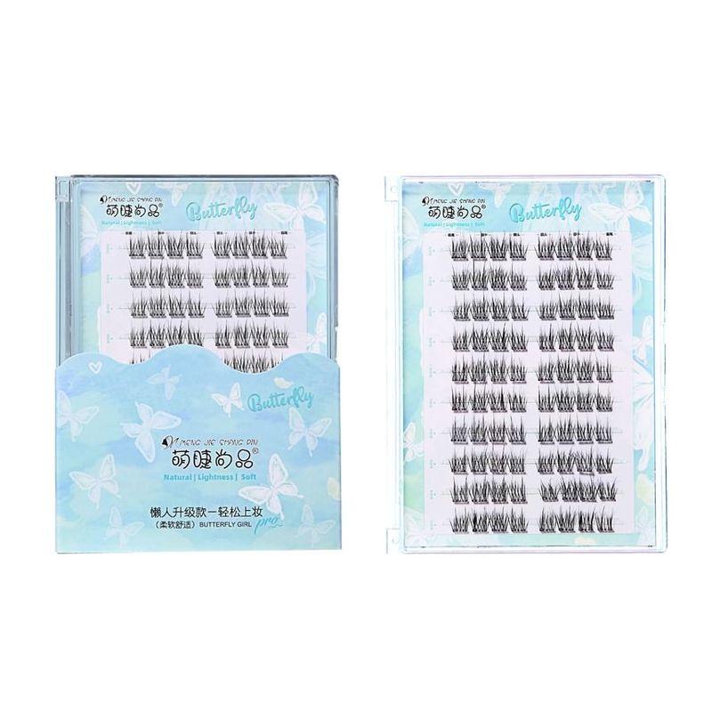 Aimo - Natural Crisscross Glue-Free Cluster False Eyelashes