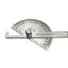 Precision Stainless Steel Angle Protractor - 0-180 Degree Adjustable Ruler, 3.94 Inch Woodworking Measurement Tool with Protective Soolies
