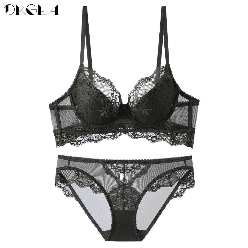 

DKGEA тонкий бюстгальтер с кружевным бюстгальтером женское нижнее белье больших размеров сексуальное 95D зелёный