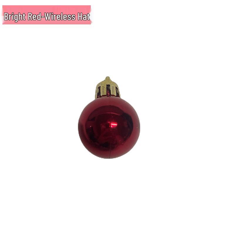 Electroplated 2/2.5cm PS Plastic Christmas Decorative Balls - Shiny & Matte Festive Hanging Ornaments