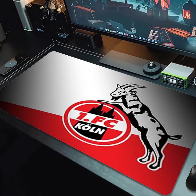 1.FC KoIn Color Mouse Pad Large Gaming Table Cushion Non-slip Laptop Tablet Big Mousepad XXL Mat Mini PC Playmat With Lock edge