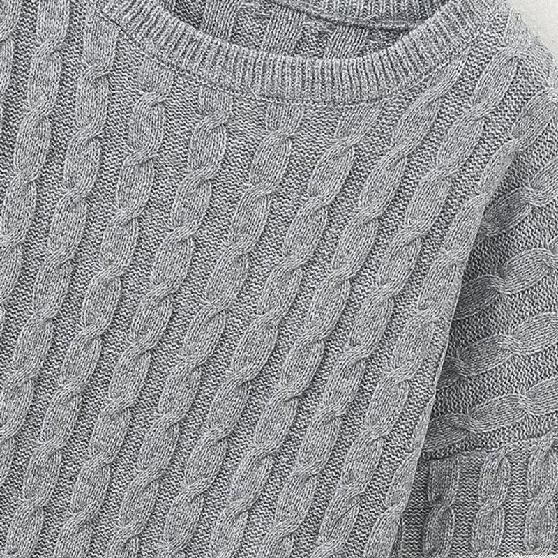 Kaslead New Arrival Women's Clothing Fashion Style Fashion Simple All-Match Long Sleeves Scarf Knitting Sweater