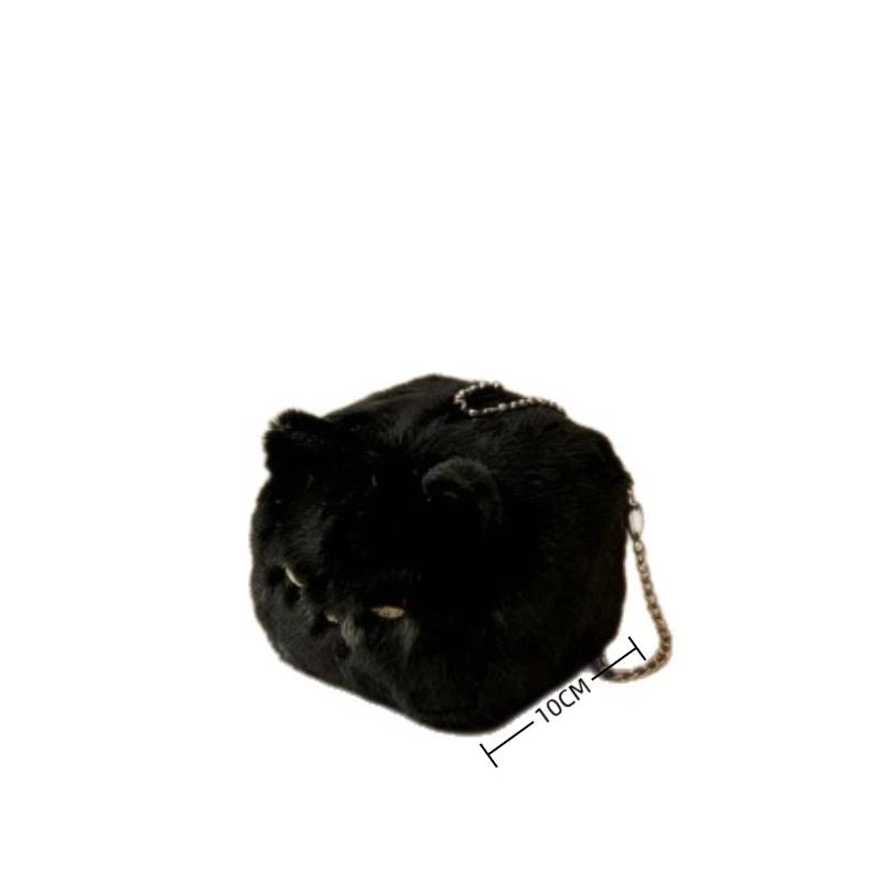 Cute Square Kitten Plush Keyring for Kids Simulation Tofu Plush Toy for Backpacks and Handbags