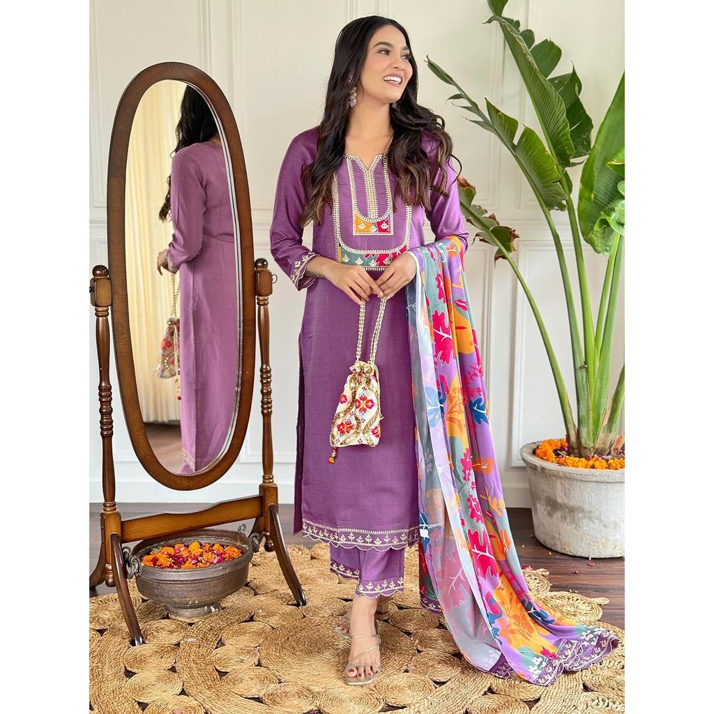 Indian Designer Top Tunic Kurti Salwar Kameez Set Bollywood Pakistani Party Wear VFP-1829a
