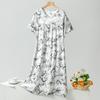 Damen Sommer Süßes Nachthemd für Damen Locker Hauskleidung Blumendruck Nachtwäsche für Damen Nachthemd Kirschen Aufdruck Loungewear Nachthemden