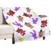 Cute Fnaf Pattern Throw Blanket Plaid On the Sofa Sofas