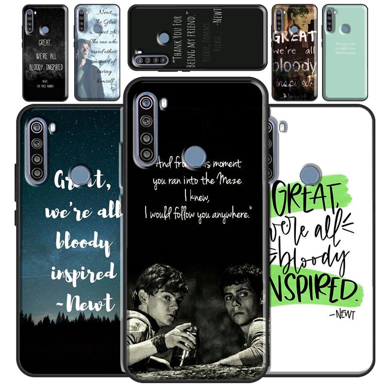 Newt Quotes The Maze Runner Case For Redmi Note 12 10 8 9 11 Pro Cover For Redmi Note 12S 11S 10S 9S 8T 9C 10C 12C Coque