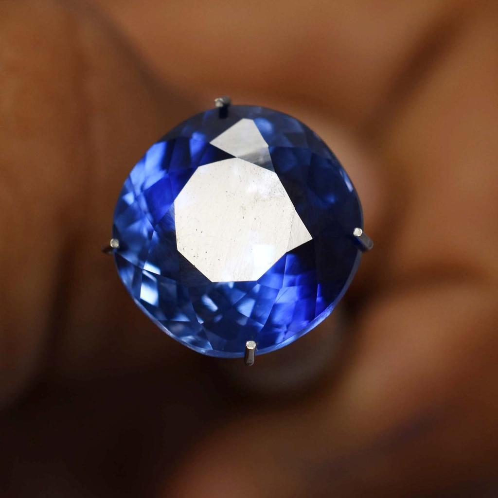 7.70 Ct Natural CERTIFIED Ceylon Sapphire Blue Round Shape Loose Gemstone AM-132