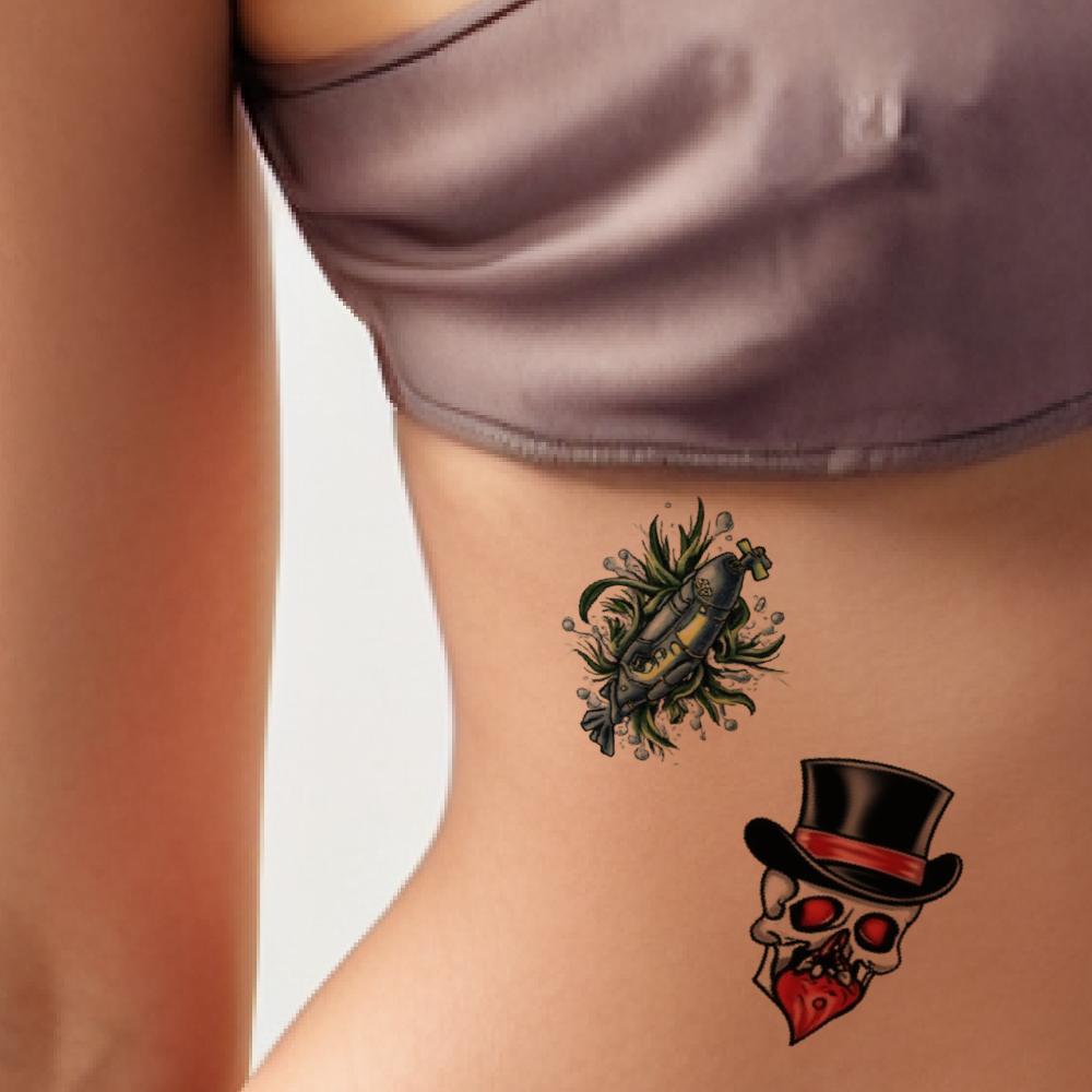 28pcs Temporary Tattoo New School Traditional Nautical Ship Eye With Sunburst Parachute For Shoulders Women Chest